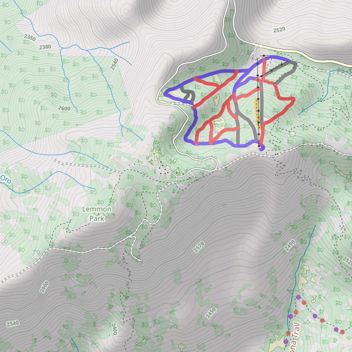 The Best Hiking In And Near Mount Lemmon Arizona   Map